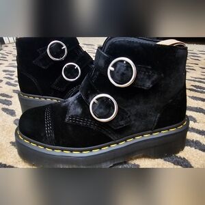 Black Velvet Dr Martens. Never Worn